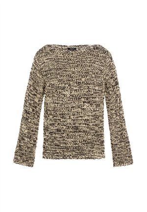 Massimo Dutti, MARLED KNIT SWEATER - Striktrøje - sand