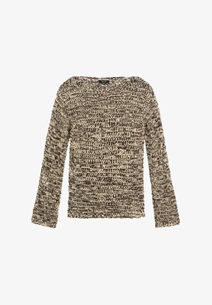 Massimo Dutti, MARLED KNIT SWEATER - Striktrøje - sand