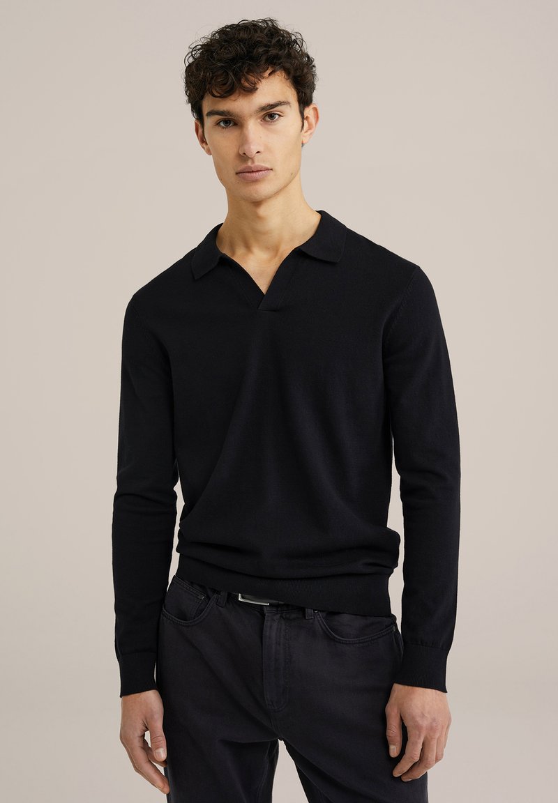 WE Fashion Bluză cu mânecă lungă - black