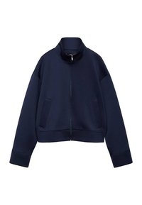 Mango Majica s kapuljačom i patentnim zatvaračem - royal blue