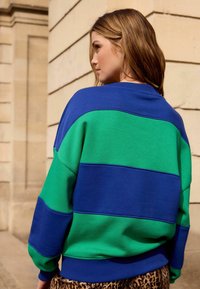 Next RELAXED FIT STRIPE  - Sweatshirt - blue green