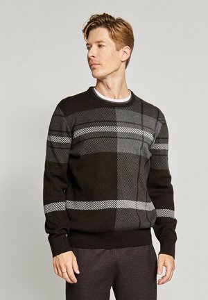 Jumper - brązowy, szary