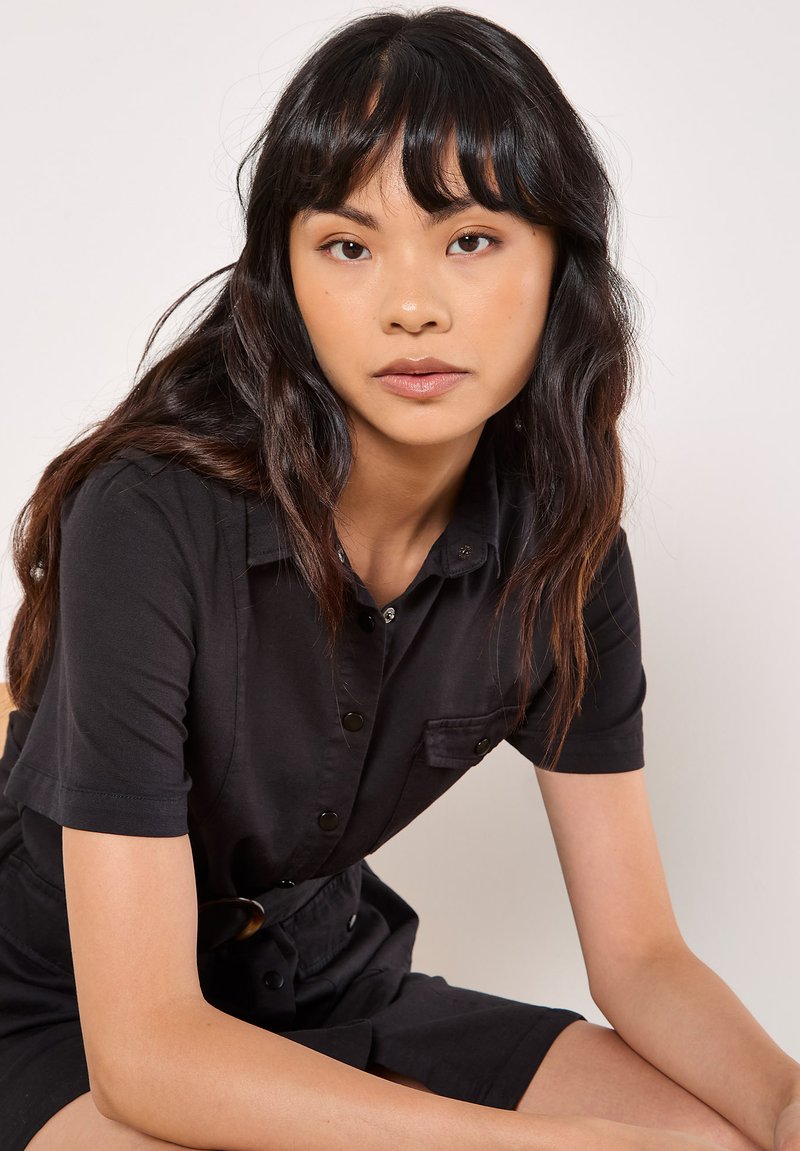 Apricot UTILITY CARGO MINI - Shirt dress - black - Zalando