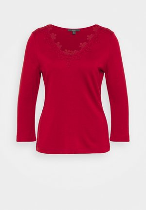 Top s dlouhým rukávem - dark red