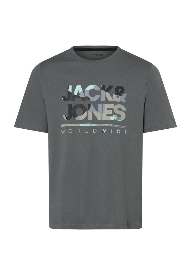 Jack & Jones LUKE - Camiseta estampada - grey
