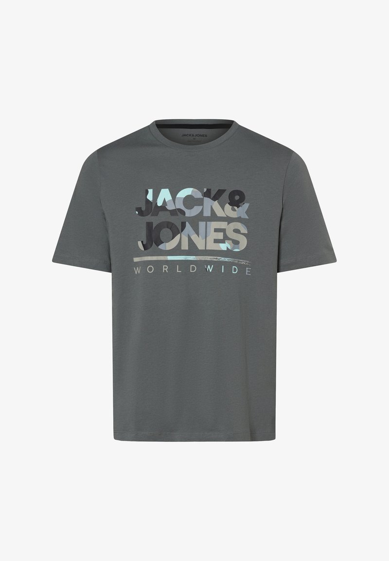 Jack & Jones LUKE - Camiseta estampada - grey