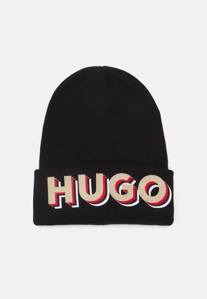 HUGO Kids PULL ON HAT UNISEX - Megzta kepurė - black
