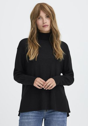 SADIE ROLLNECK - Pullover - black beauty