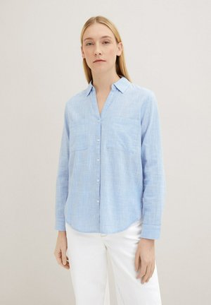 MIT BRUSTTASCHEN - Hemdbluse - dreamy blue