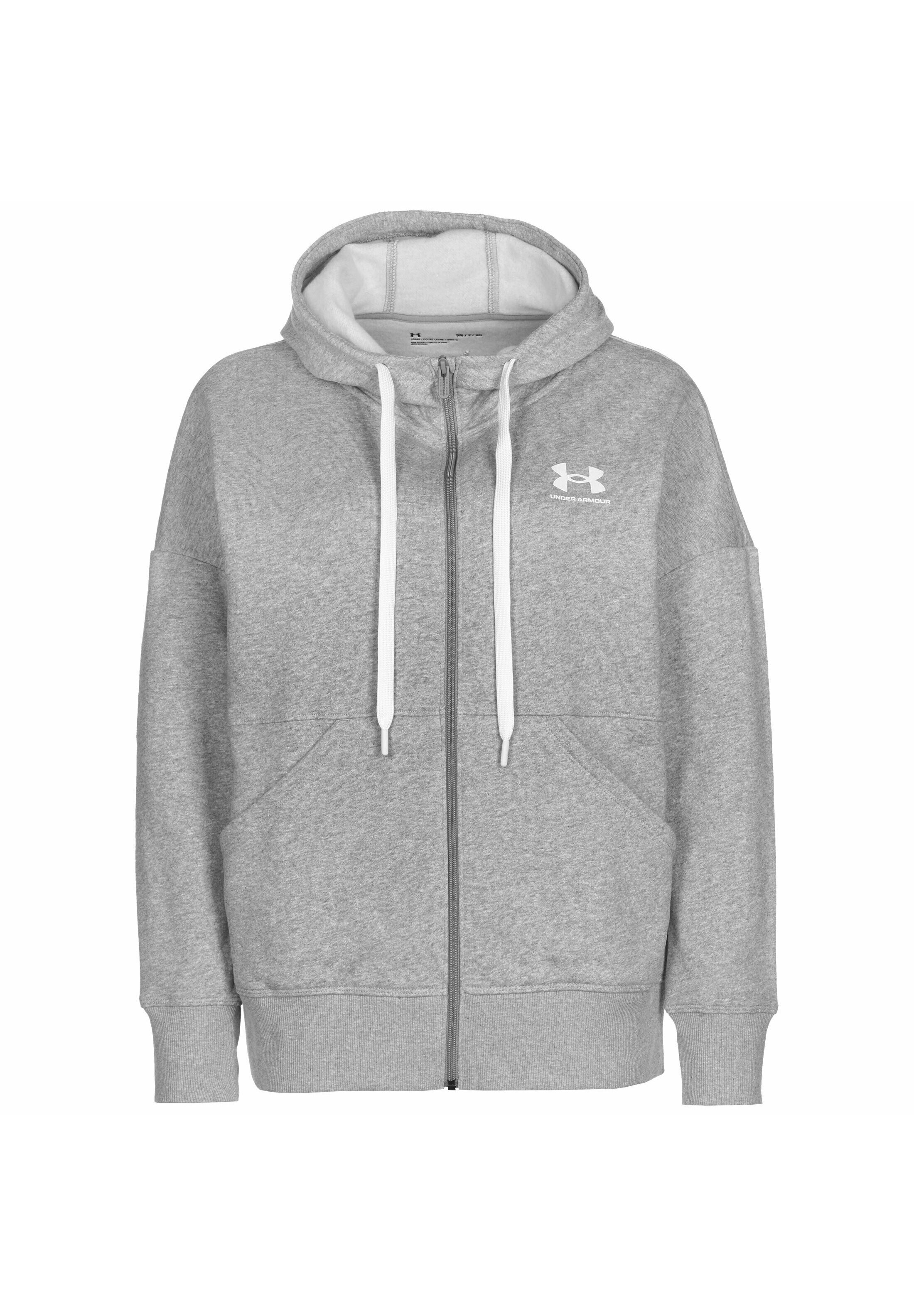 Abbigliamento sportivo AHygW Under Armour Felpa con zip - grey/grigio Abbigliamento sportivo AHygW Under Armour Felpa con zip - grey/grigio