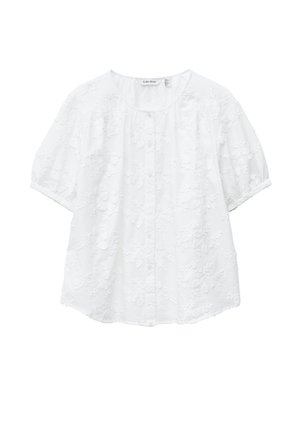 & OTHER STORIES, & OTHER STORIES OVERSIZED PUFF-SLEEVE BLOUSE - Camicetta - white