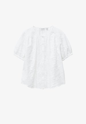 & OTHER STORIES, & OTHER STORIES OVERSIZED PUFF-SLEEVE BLOUSE - Camicetta - white