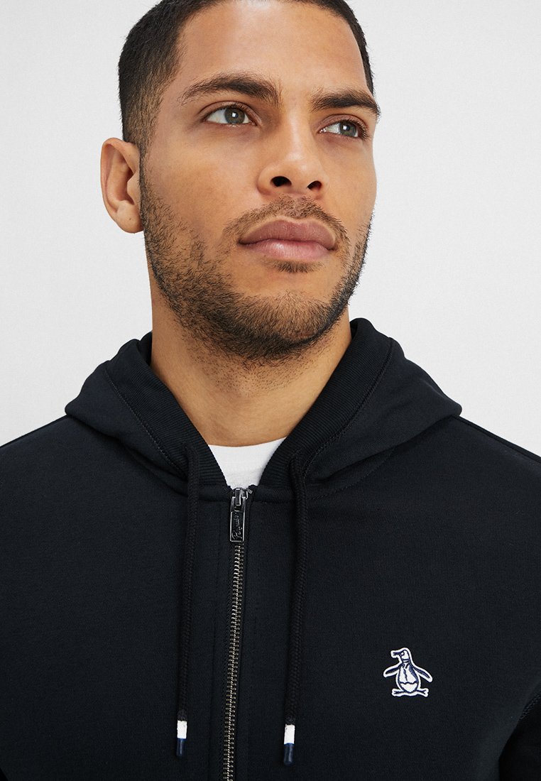 Original Penguin ZIP THRU HOODED - Bluza rozpinana/czarny - Zalando.pl