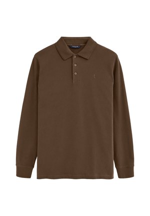 Polo Club, POLOSHIRT MAN RIGBY GO POLO LS IO LONG SLEEVE REGULAR FIT - Polo - brown