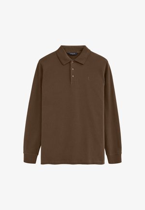 Polo Club, POLOSHIRT MAN RIGBY GO POLO LS IO LONG SLEEVE REGULAR FIT - Polo - brown