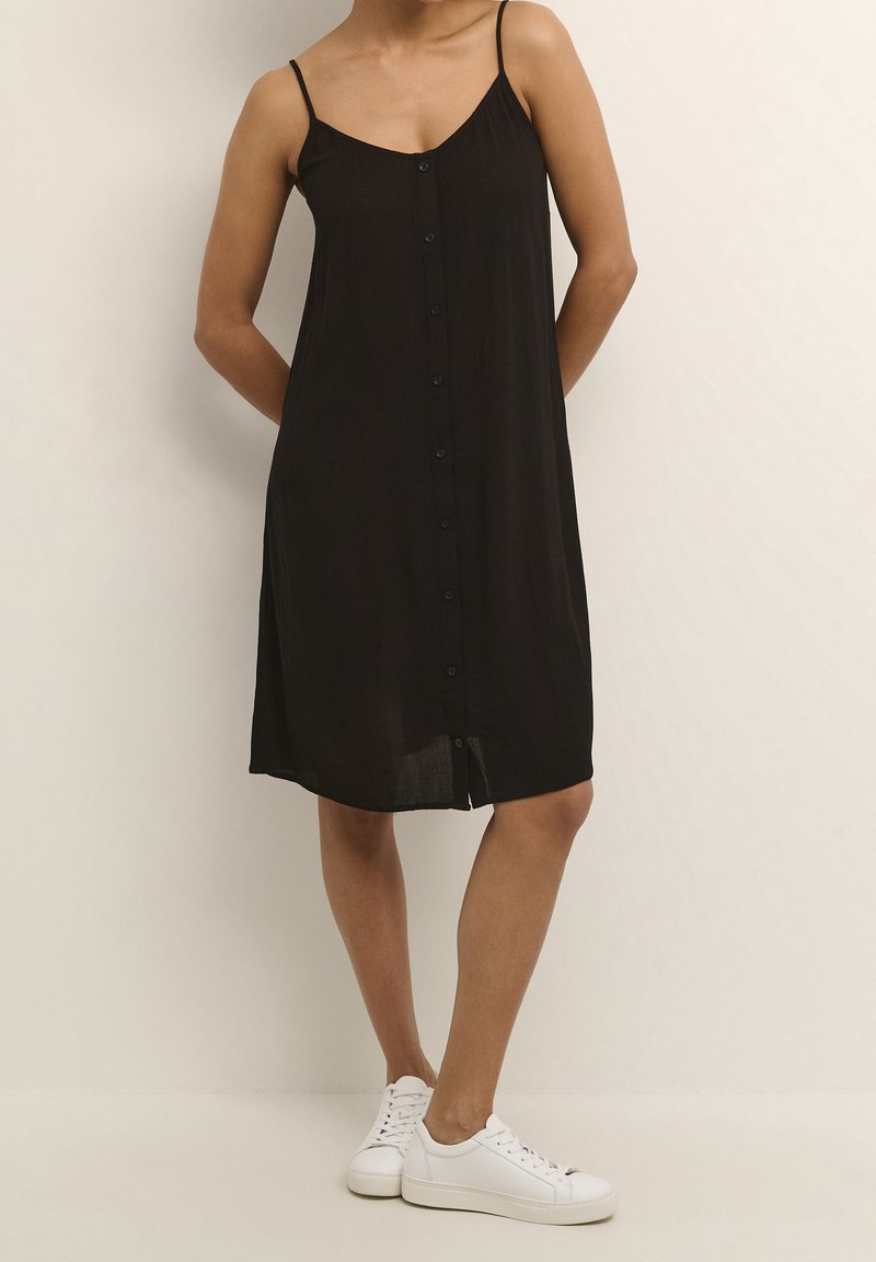Kaffe Robe de jour - mottled black