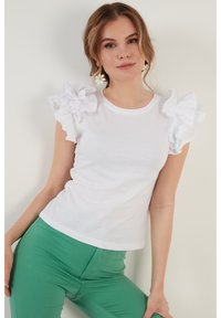 LELA Triko s potiskem - white
