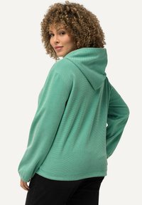 Ulla Popken DRAWSTRING HEM TWO-TONE - Vest - emerald