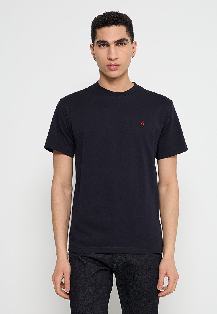 Replay T-shirt basic donkerblauw