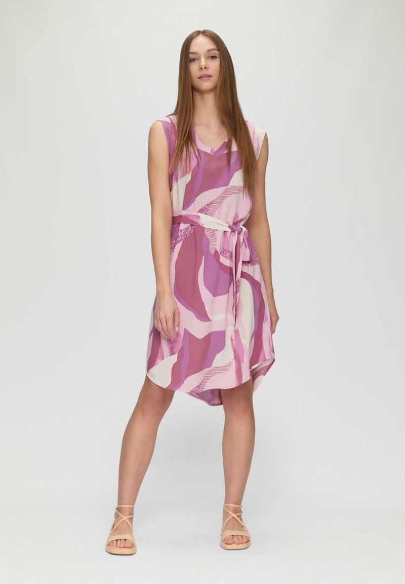 QS ALL-OVER - Jurk - lavendel