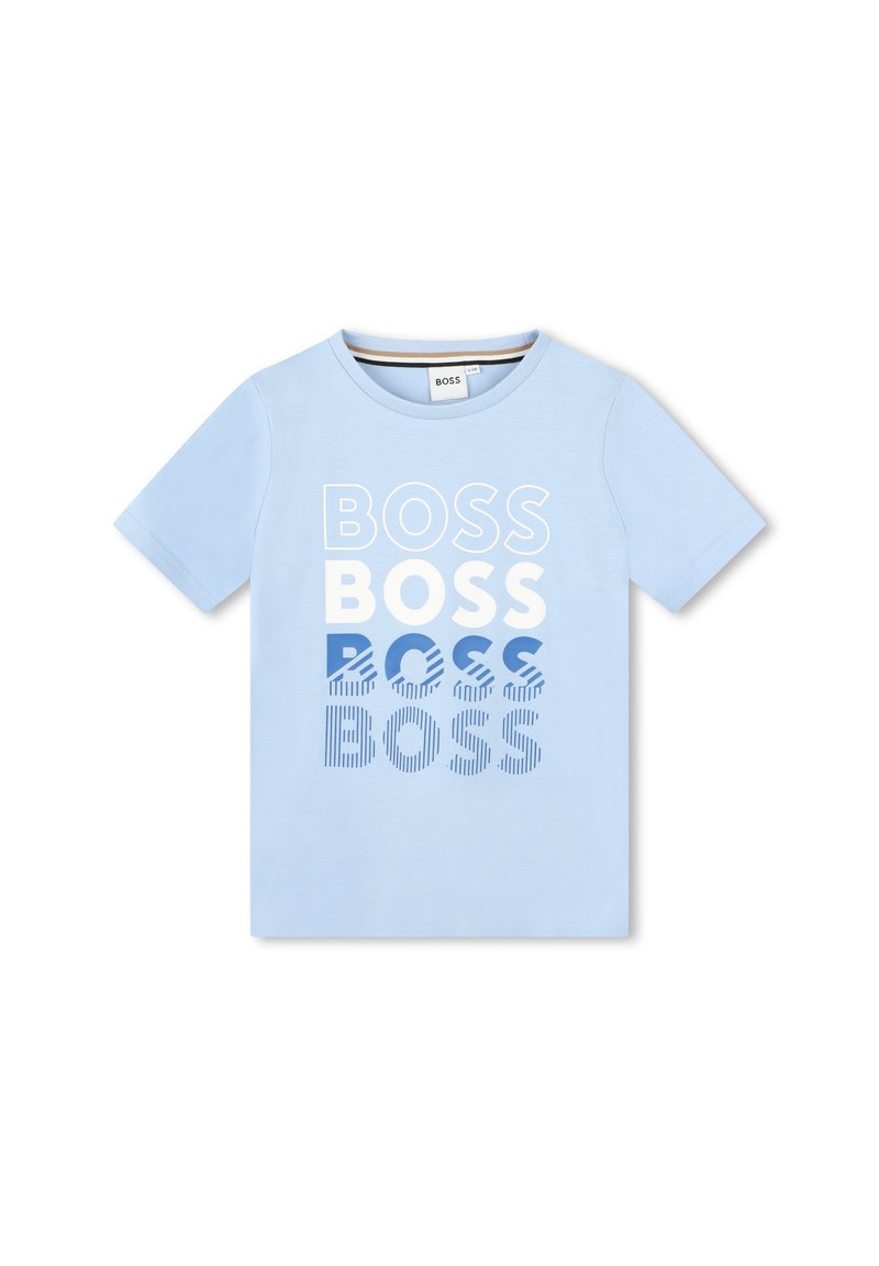 BOSS Kidswear T-shirt print blauw BOSS Kidswear T-shirt print blauw