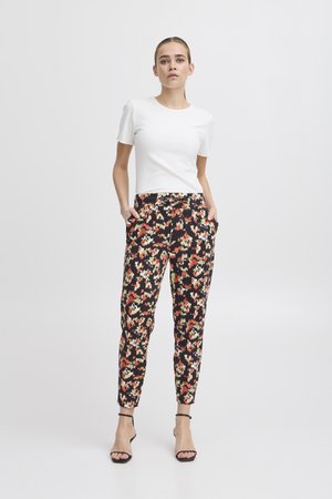 ICHI, IHKATE PRINT PA21 - Pantalon classique - noir