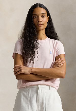 CLASSIC FIT COTTON JERSEY CREWNECK TEE - T-shirt basic - pink sand