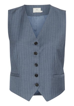 KAULRIKKE  - Waistcoat - indigo pinstripe