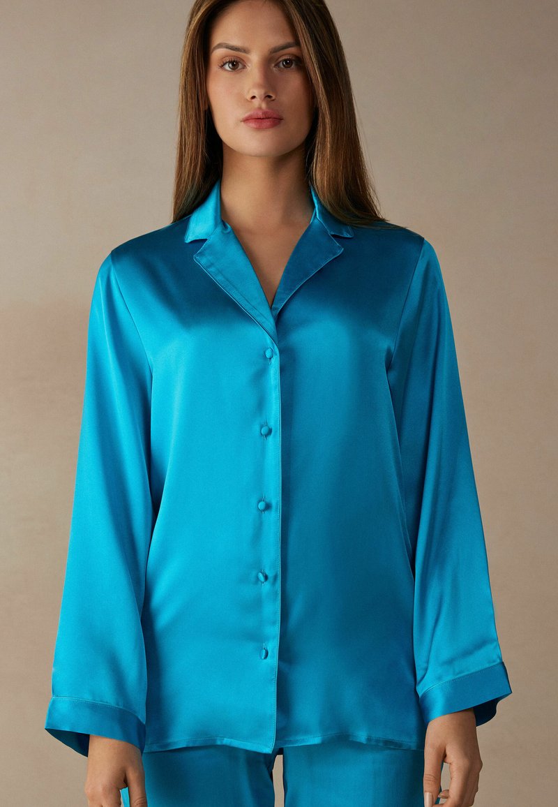 Intimissimi MannishCut Pyjama top grün digital turquoise/turquoise