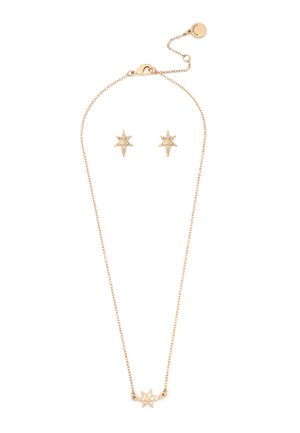 SET - Earrings - rust copper