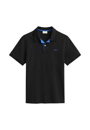 GANT, CONTRAST RUGGER - Polo - black