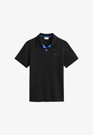GANT, CONTRAST RUGGER - Polo - black