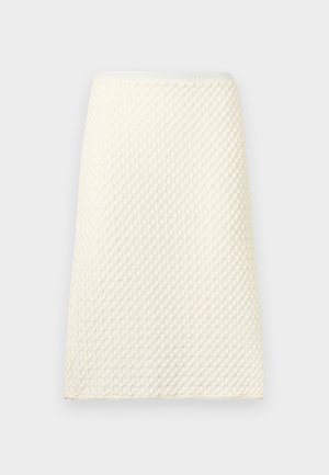PENCIL ELASTICATED SKIRT - Kokerrok - white