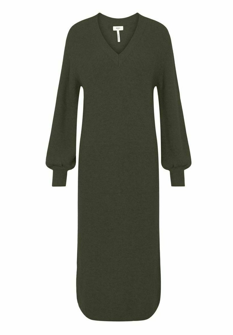 Damen Freizeitkleider | Object NOOS Strickkleid forest night/dunkelgrün - EZ78264 Damen Freizeitkleider | Object NOOS Strickkleid forest night/dunkelgrün - EZ78264