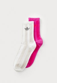 adidas Originals - STRIPED 2 PACK - Sukat - off white/wonder alumina/semi lucid fuchsia Pienoiskuva 1