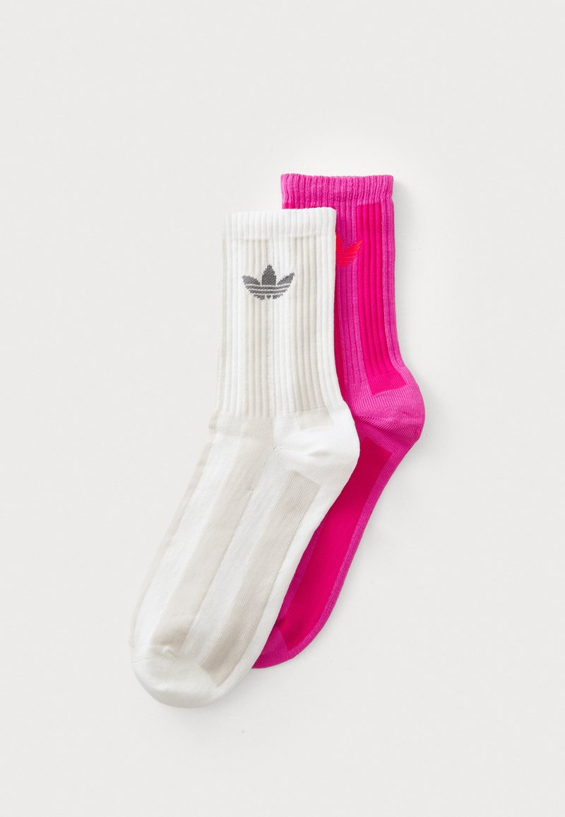 adidas Originals - STRIPED 2 PACK - Sukat - off white/wonder alumina/semi lucid fuchsia, Suurenna