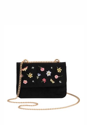 FABLE ENGLAND WOLF GARDEN DITSY EMBROIDERED - Cross body bag - black