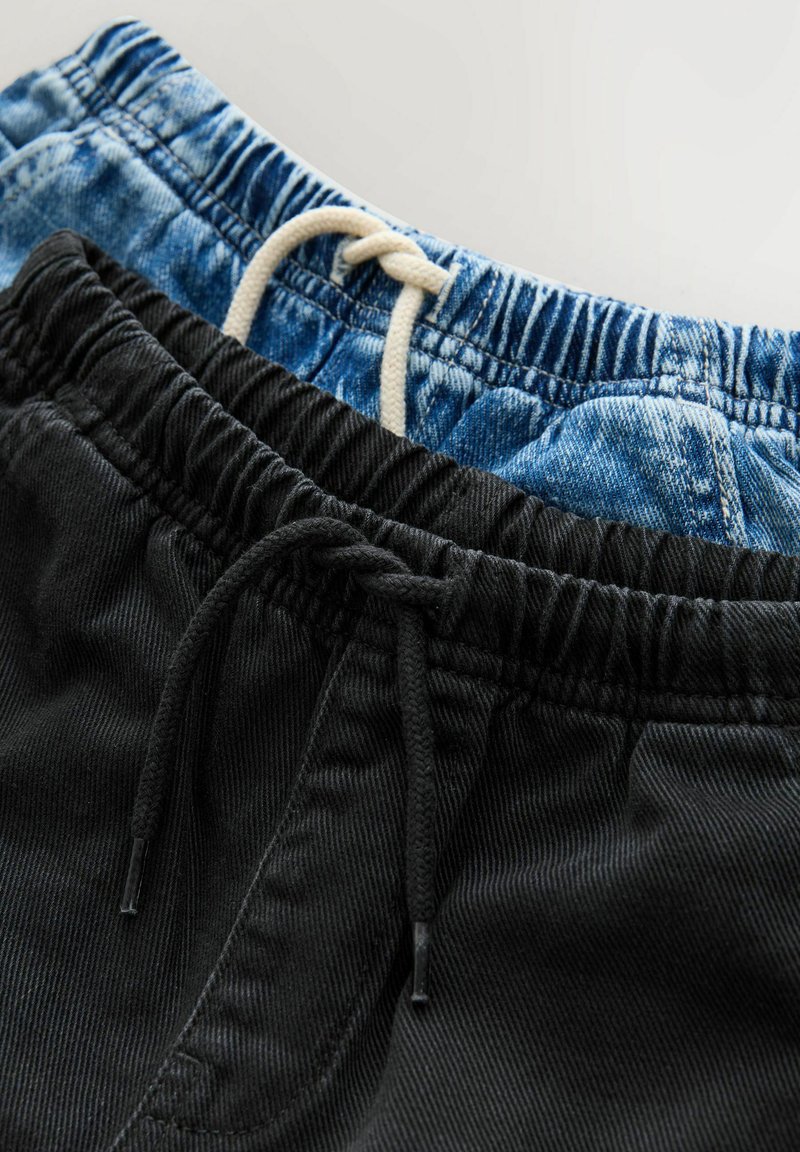 Next REGULAR FIT - BERMUDA 2 PACK - Shorts di jeans - mid blue black/blu