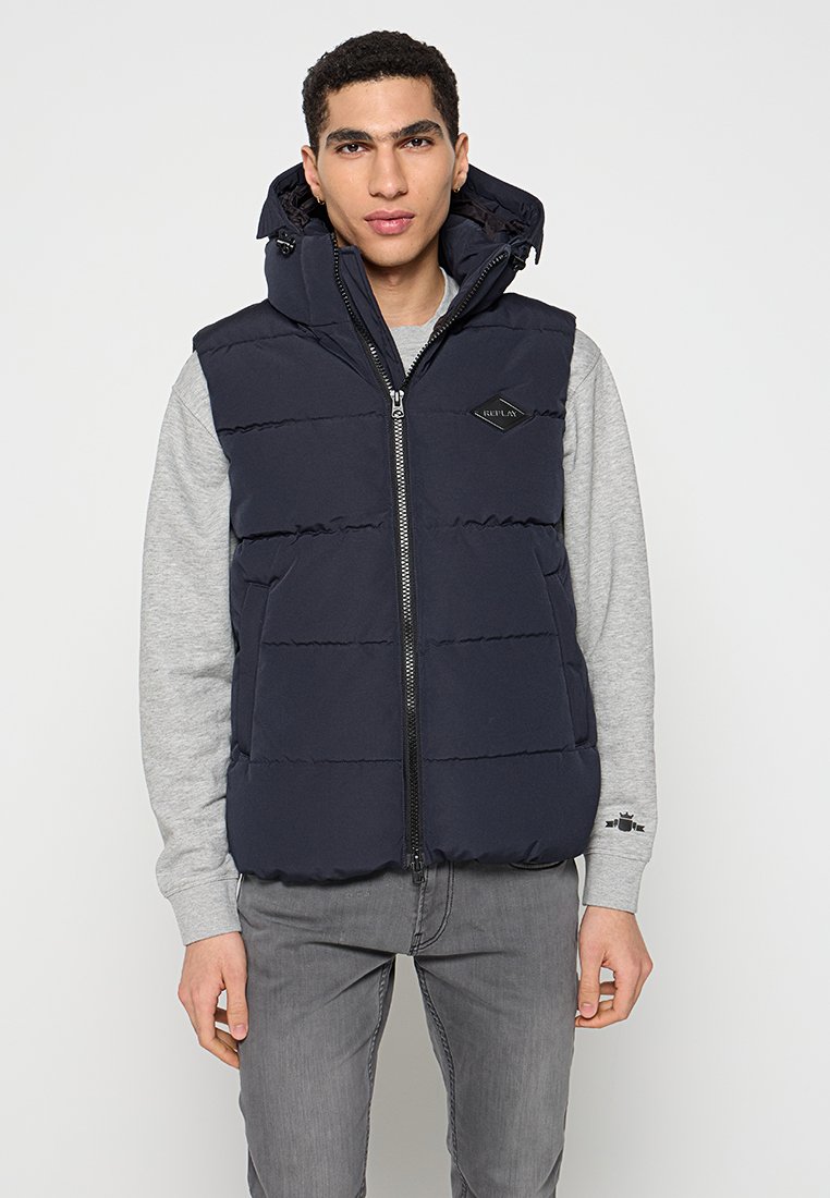 Replay Bodywarmer donkerblauw Replay Bodywarmer donkerblauw
