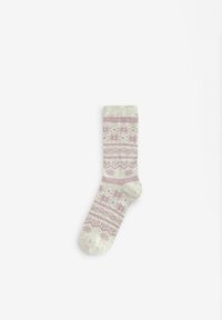 Next FAIRISLE ANKLE 4 PACK REGULAR FIT - Zoknik - pink grey