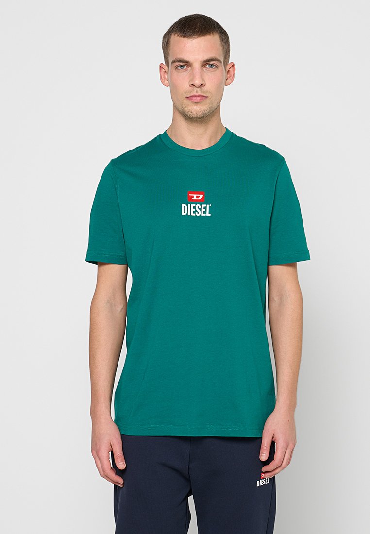 Diesel T-shirt print groen
