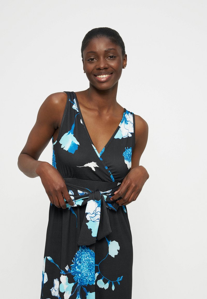 Anna Field Jersey dress - black/blue/black - Zalando.ie