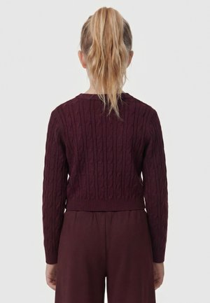 Guess, PULLOVER MIT LOGO-PATCH - Jersey de punto - dunkelbraun