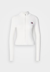 ZIP HIGH NECK CARDIGAN - Kardiganas - ecru