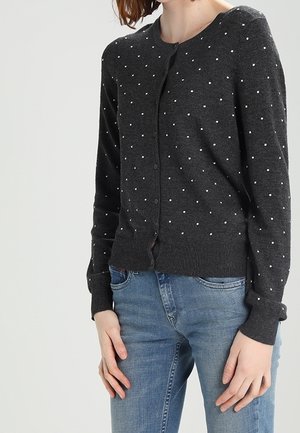 Cardigan - mottled dark grey