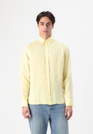 TAILORED FIT LINEN BROMPTON SHIRT - Chemise - pale yellow
