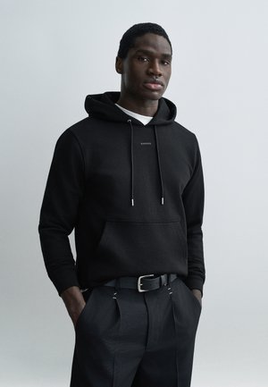 PUFFED - Φούτερ με κουκούλα - noir