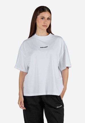 BRACY - Základné tričko - white/black