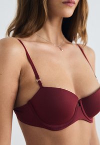 Calvin Klein Underwear LIFT BALCONETTE MINIMALIST MICROFIBER - Prancūziškoji liemenėlė - bordeaux