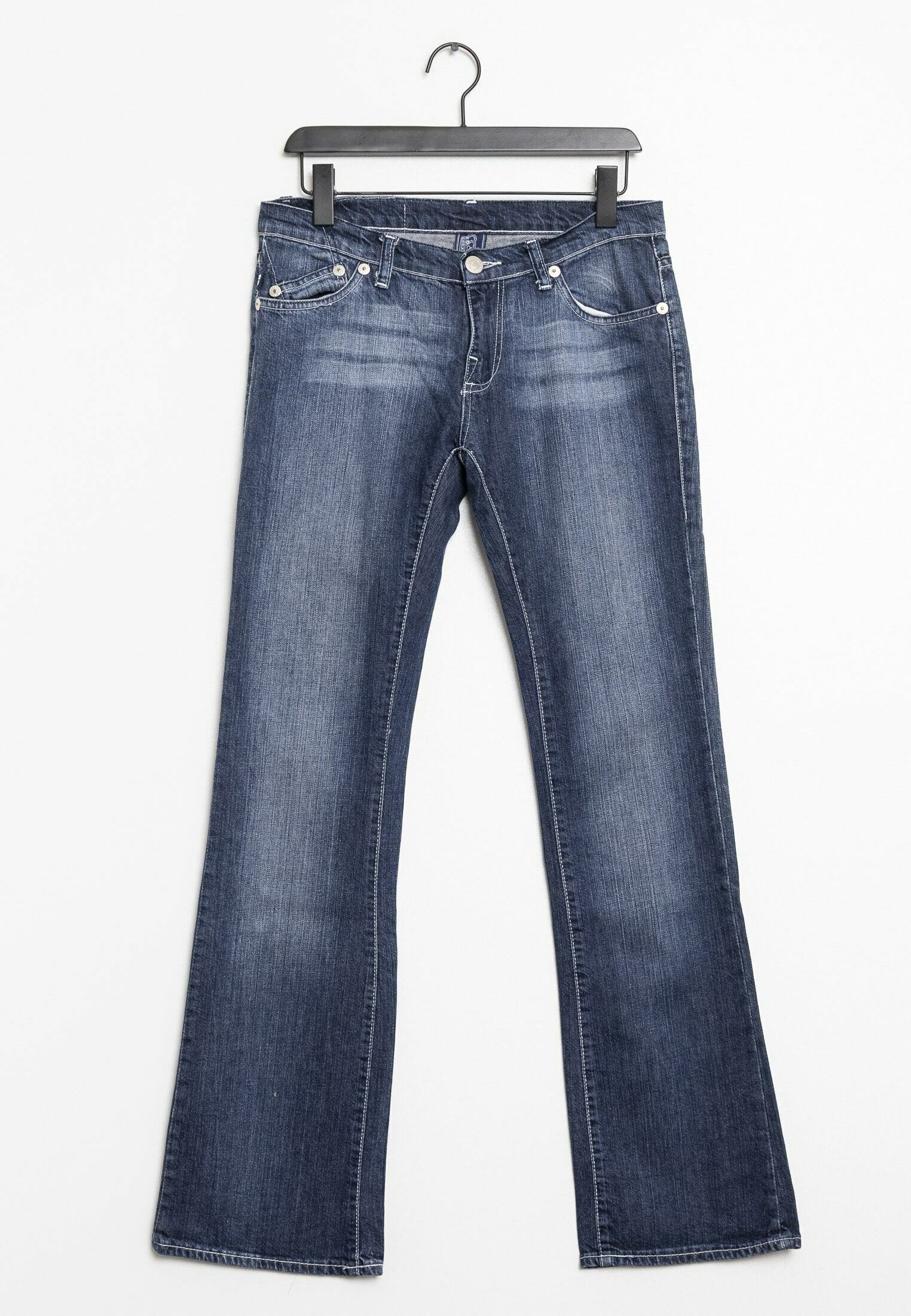 デニム・ジーパン Victoria Beckham 1325DJE.005218SL Jeans Victoria Relaxed Jean In Mid Blue – Victoria Beckham UK